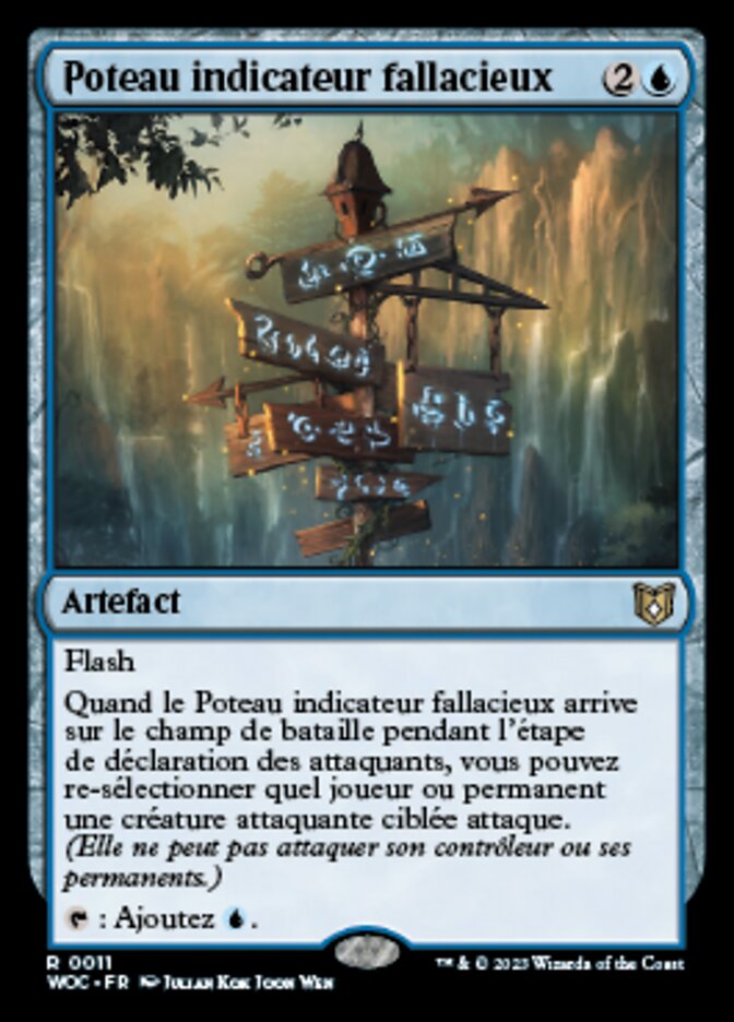 image Poteau indicateur fallacieux