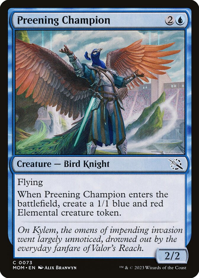 image Preening Champion