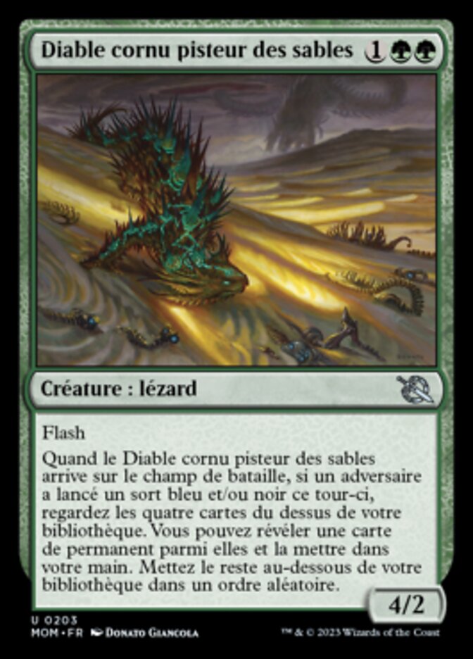 image Diable cornu pisteur des sables