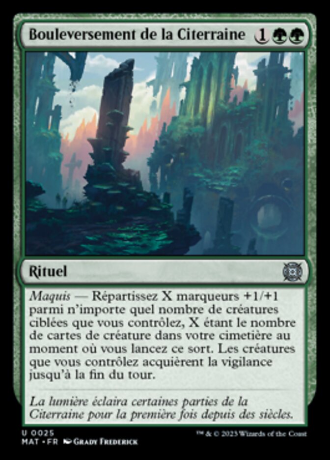 image Bouleversement de la Citerraine