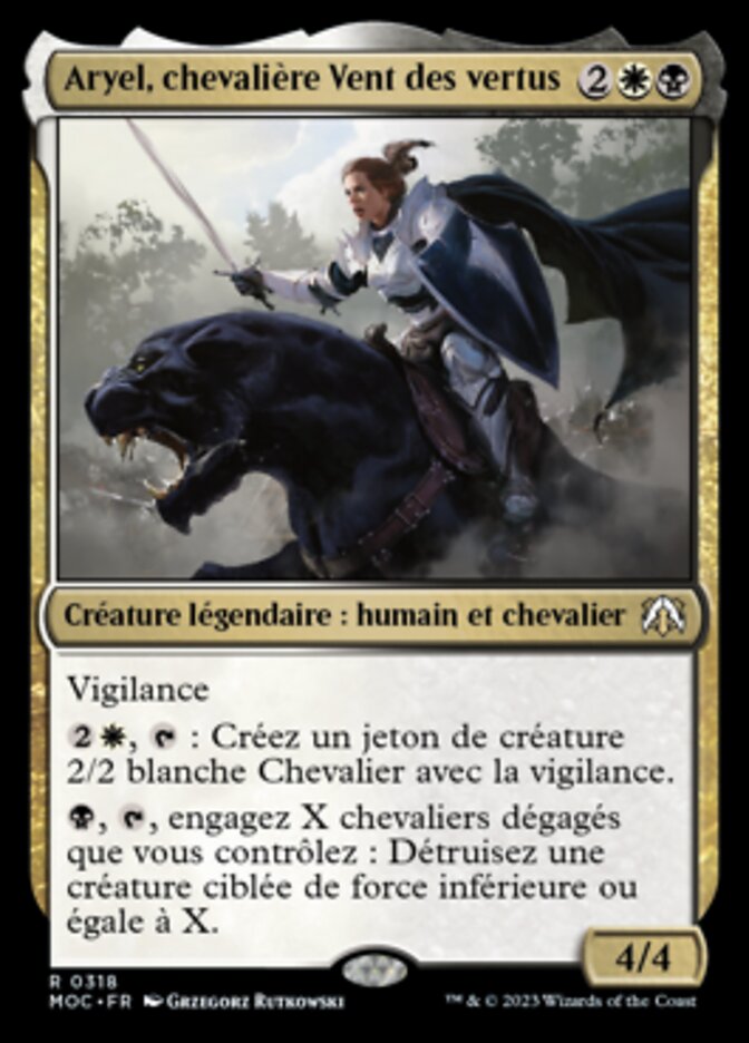 image Aryel, chevalière Vent des vertus