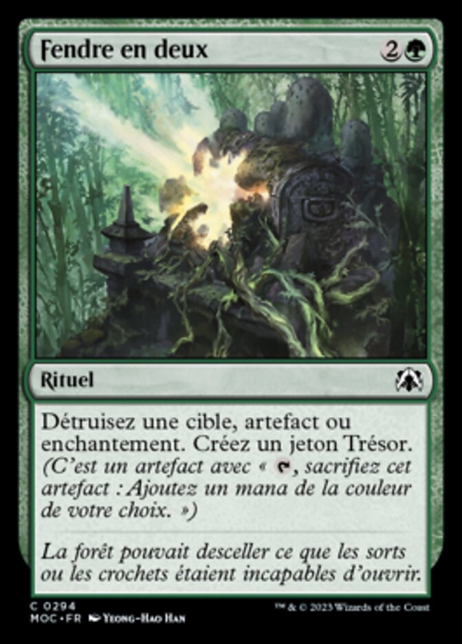 image Fendre en deux