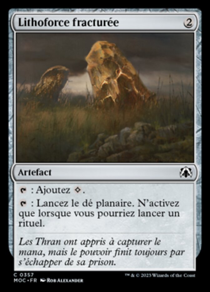 image Lithoforce fracturée
