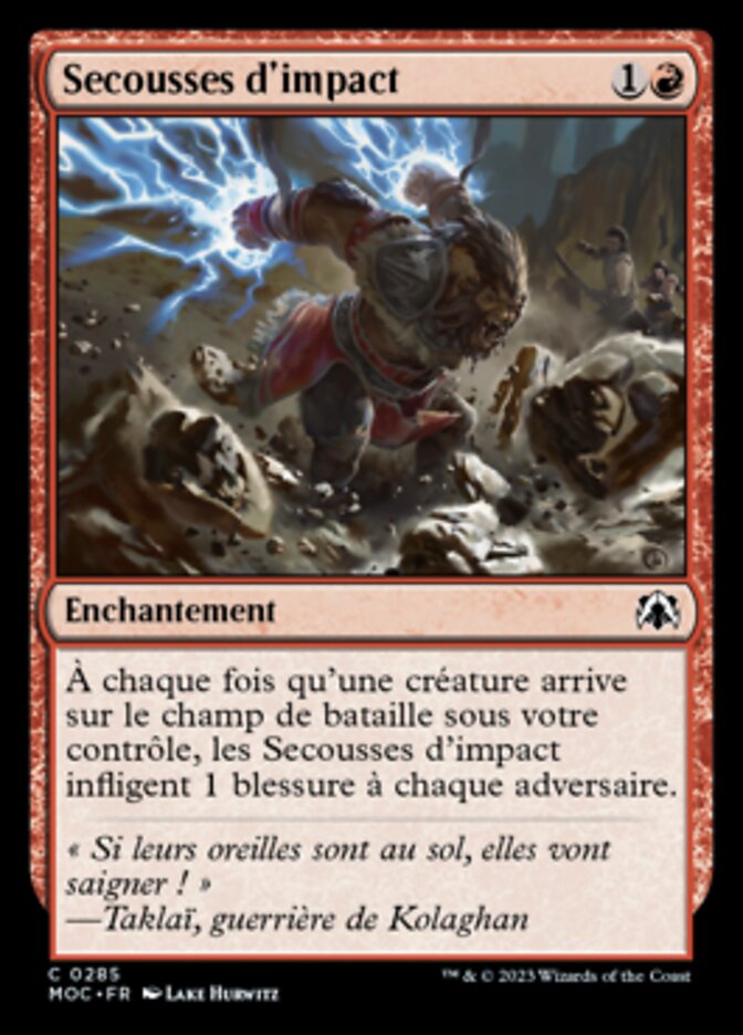 image Secousses d'impact