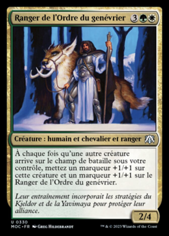 image Ranger de l'Ordre du genévrier