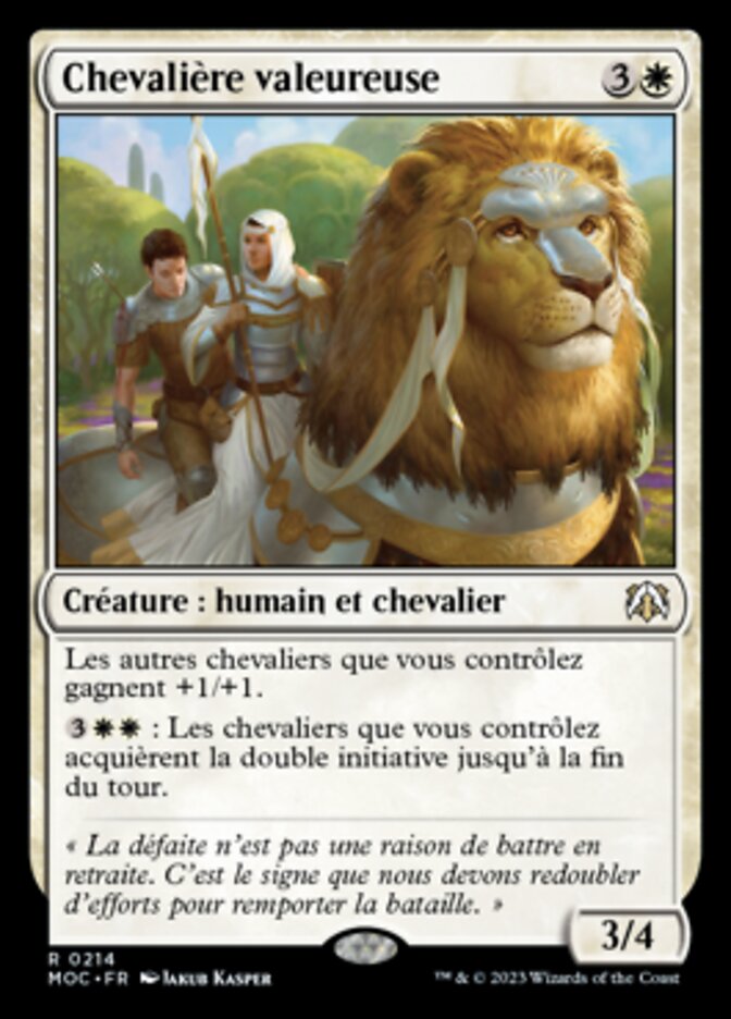 image Chevalière valeureuse