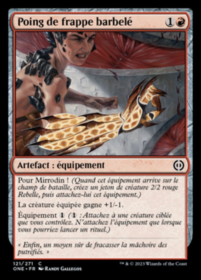 image Poing de frappe barbelé