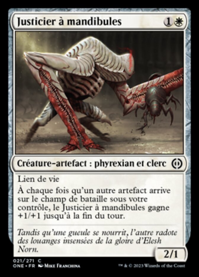 image Justicier à mandibules