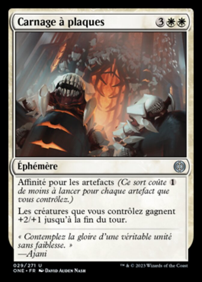 image Carnage à plaques