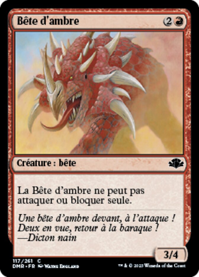 image Bête d'ambre