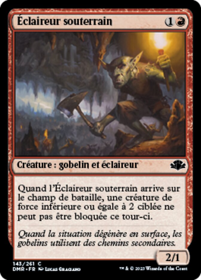 image Éclaireur souterrain