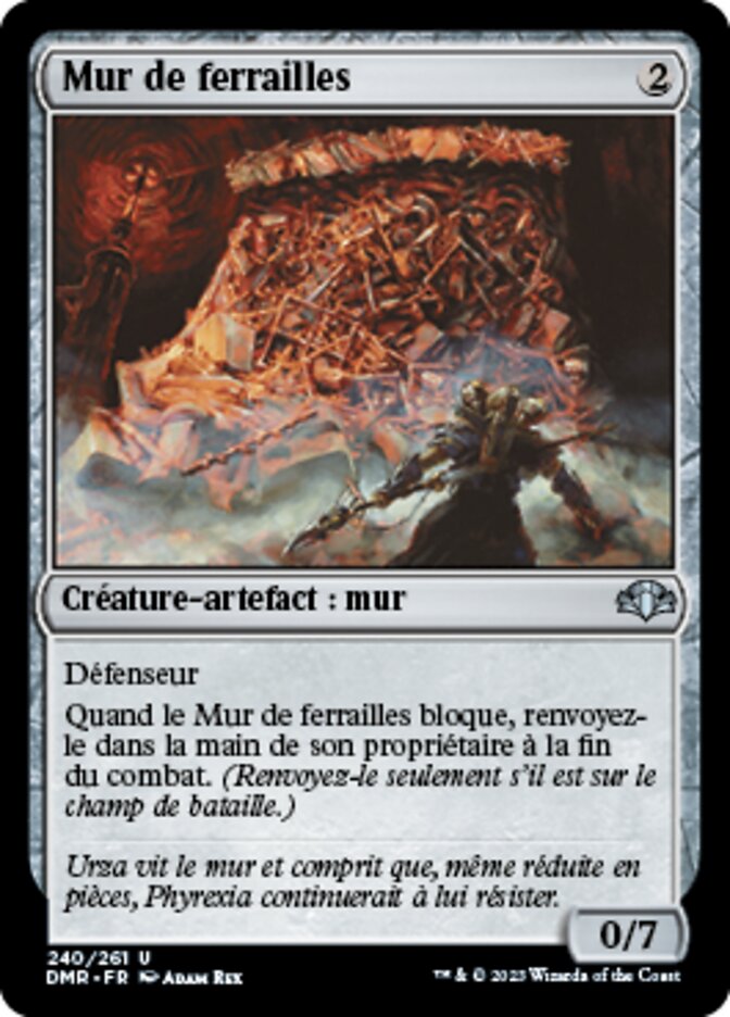 image Mur de ferrailles