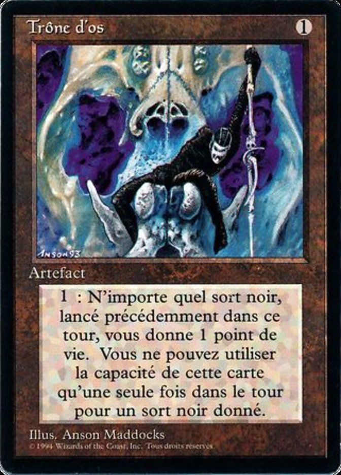 image Trône d'os