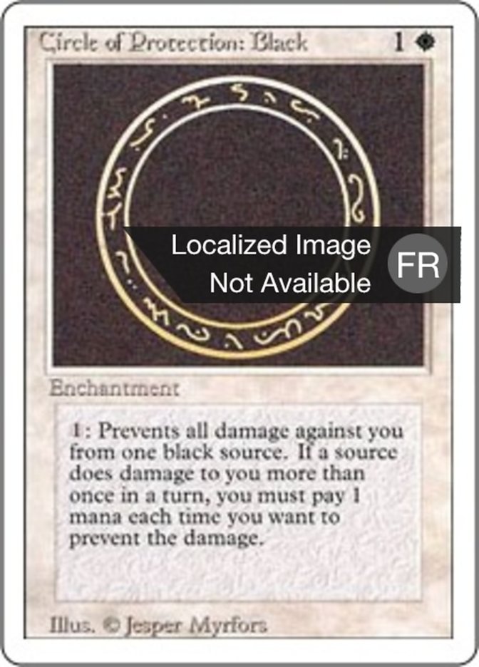 image Cercle de protection : noir