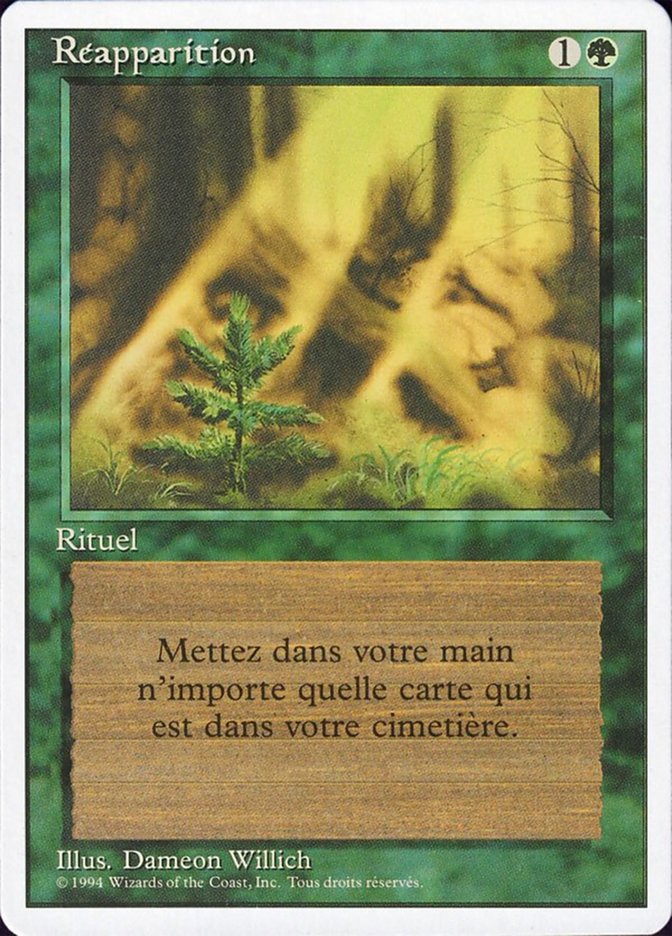 image Réapparition