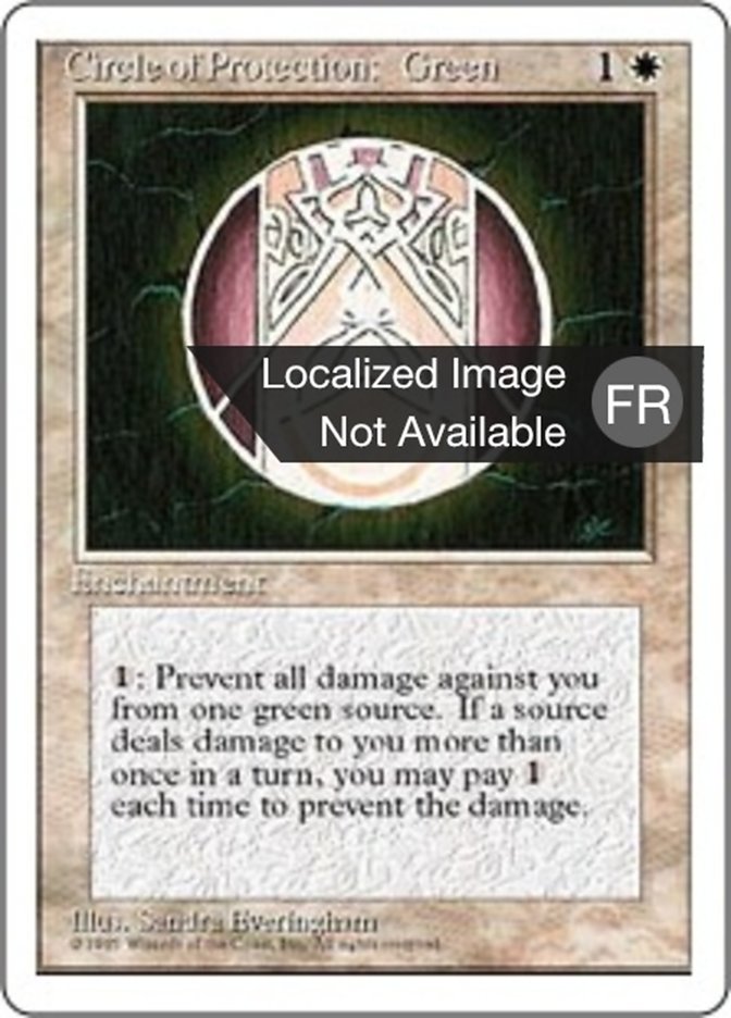 image Cercle de protection : vert