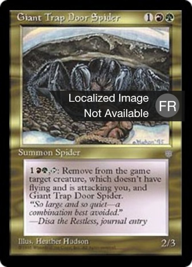 image Araignée géante piègeuse