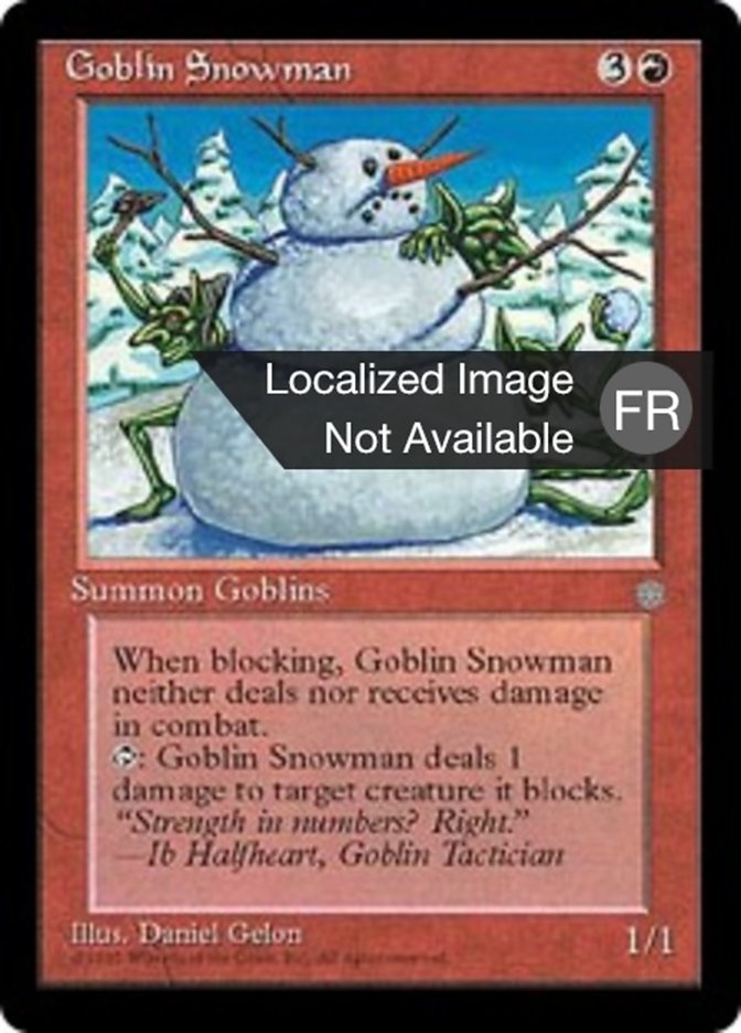 image Bonhomme de neige gobelin