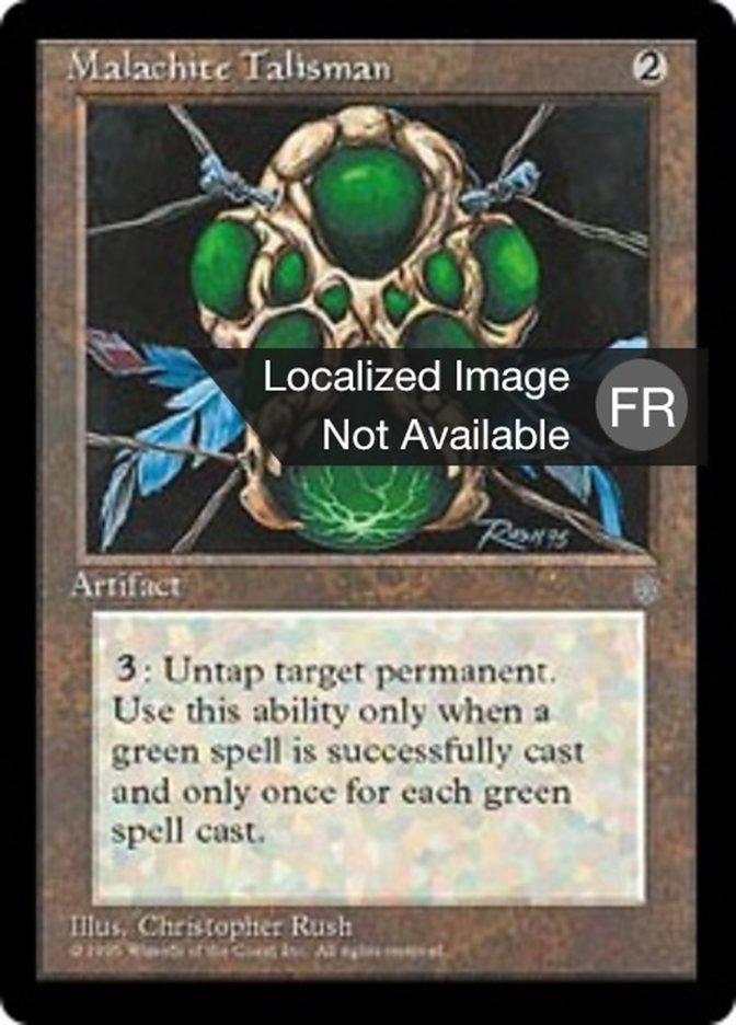 image Talisman de malachite