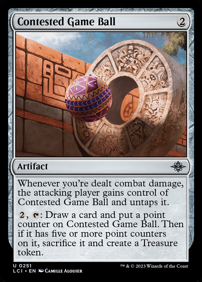 image Contested Game Ball