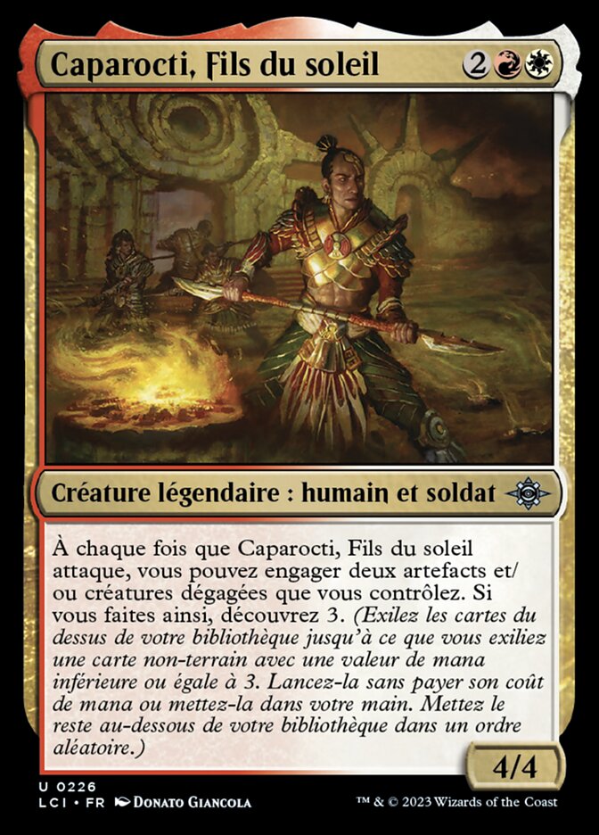 image Caparocti, Fils du soleil
