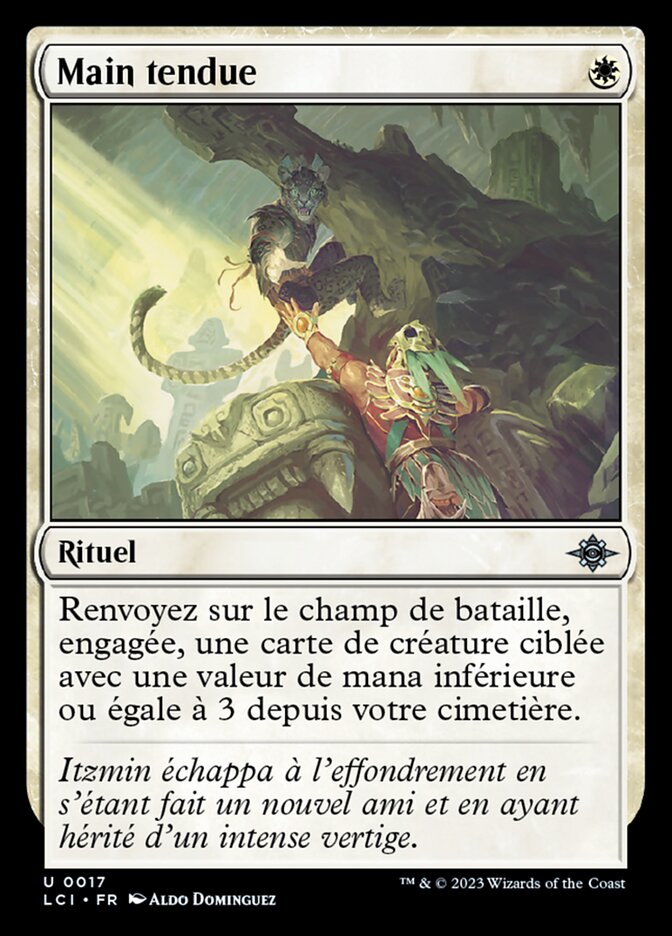 image Main tendue