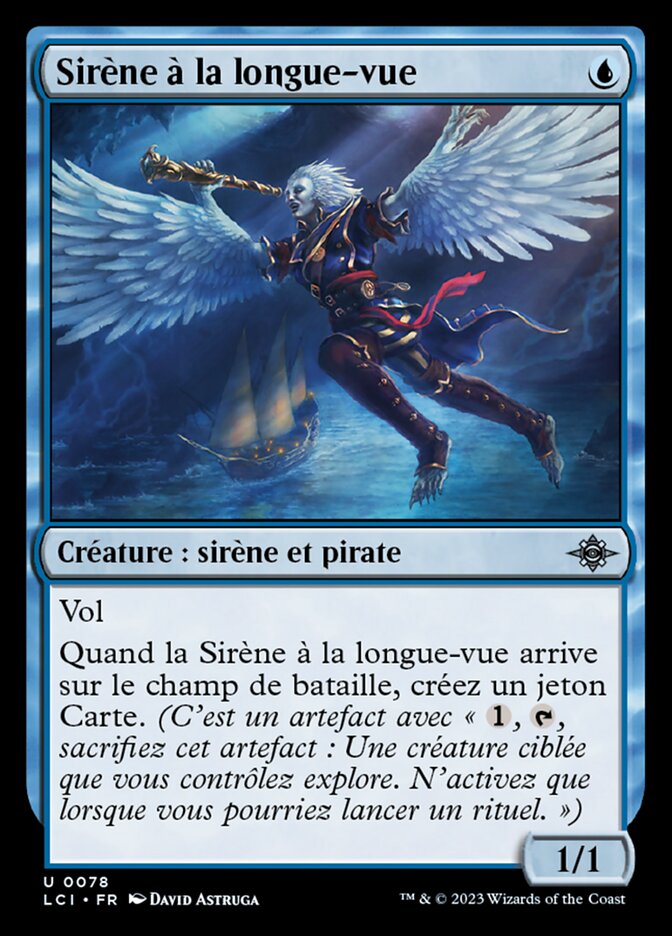 image Sirène à la longue-vue