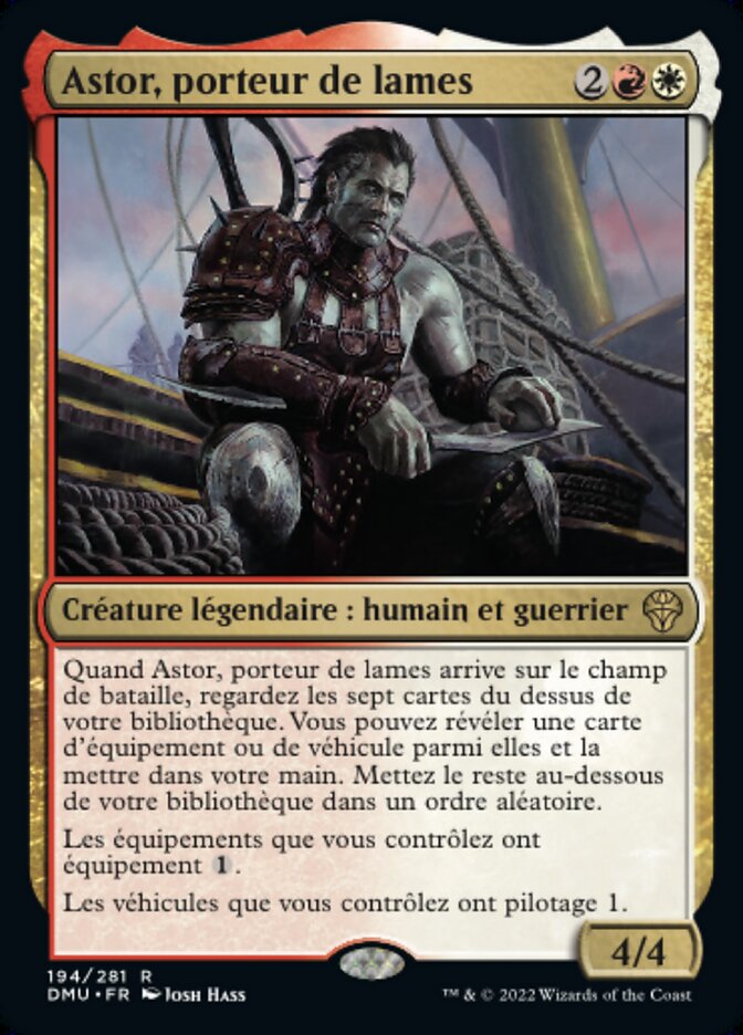 image Astor, porteur de lames