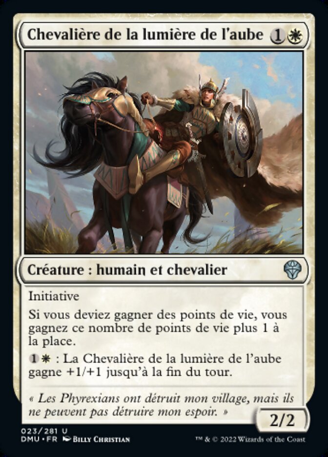 image Chevalière de la lumière de l'aube