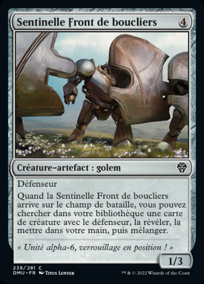 image Sentinelle Front de boucliers