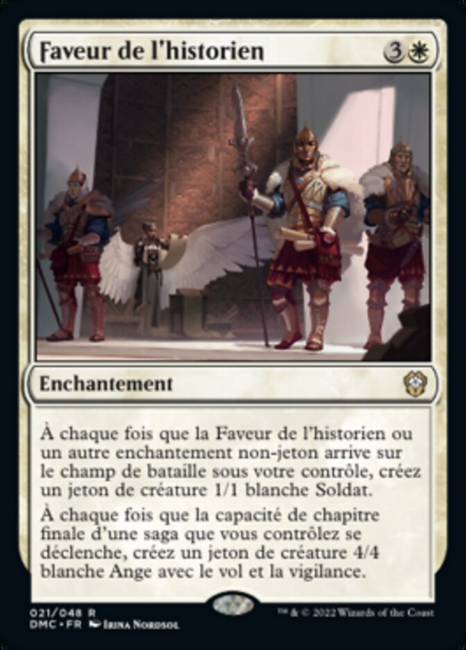 image Faveur de l'historien