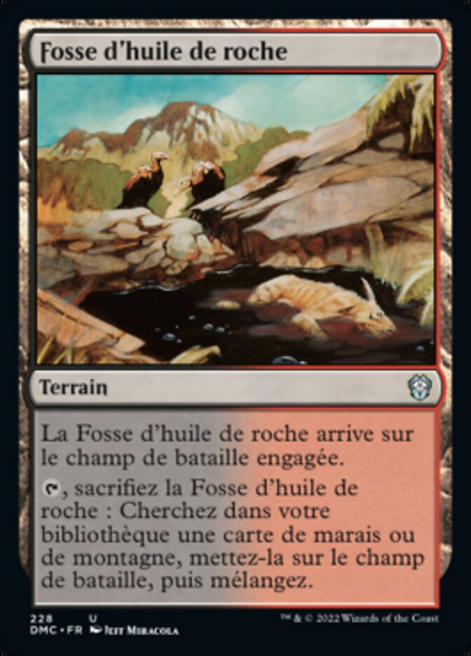 image Fosse d'huile de roche