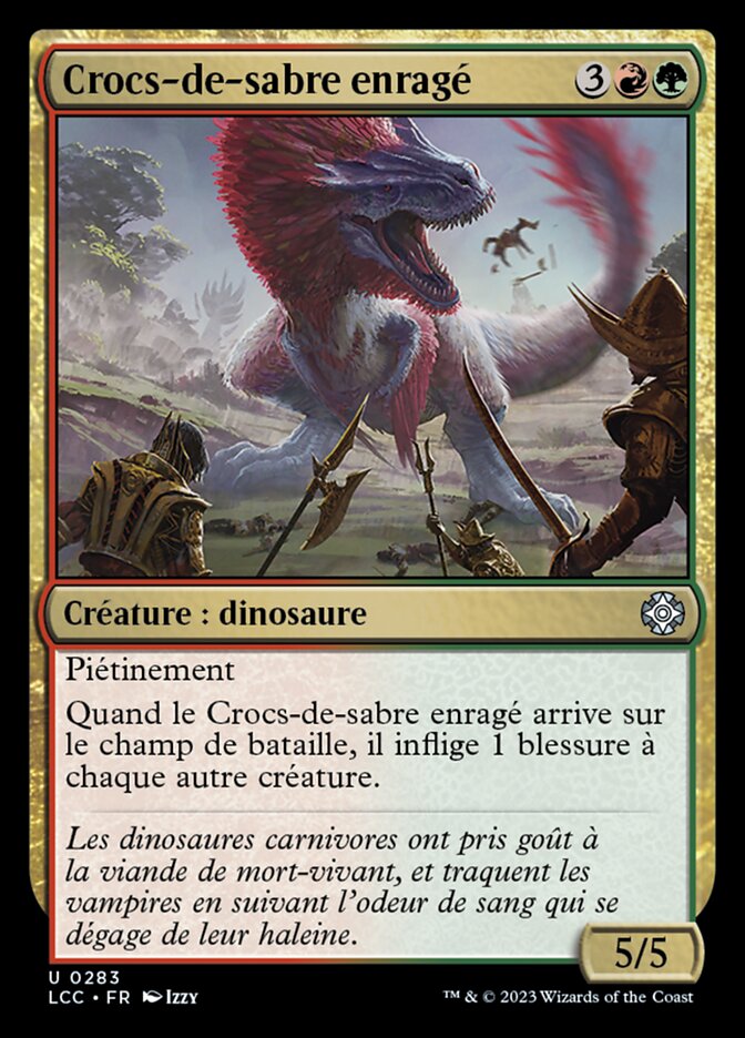 image Crocs-de-sabre enragé