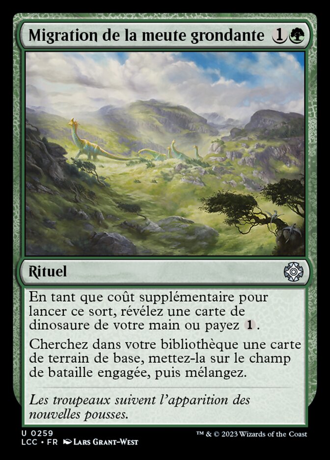 image Migration de la meute grondante