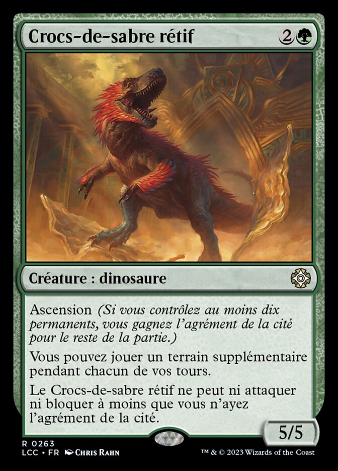 image Crocs-de-sabre rétif