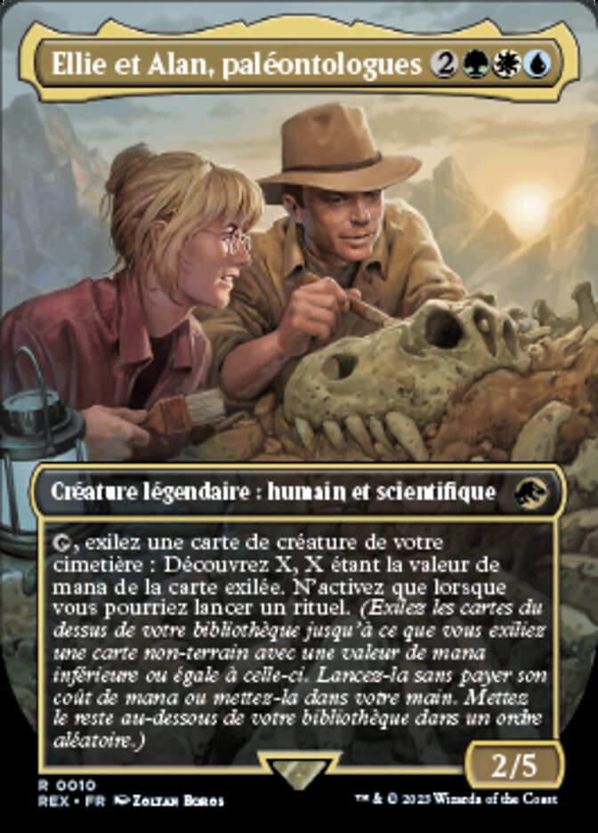 image Ellie et Alan, paléontologues