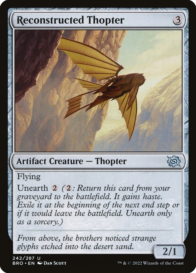 image Reconstructed Thopter