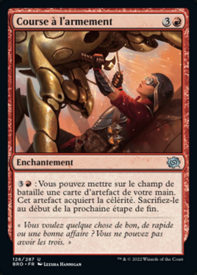 image Course à l'armement