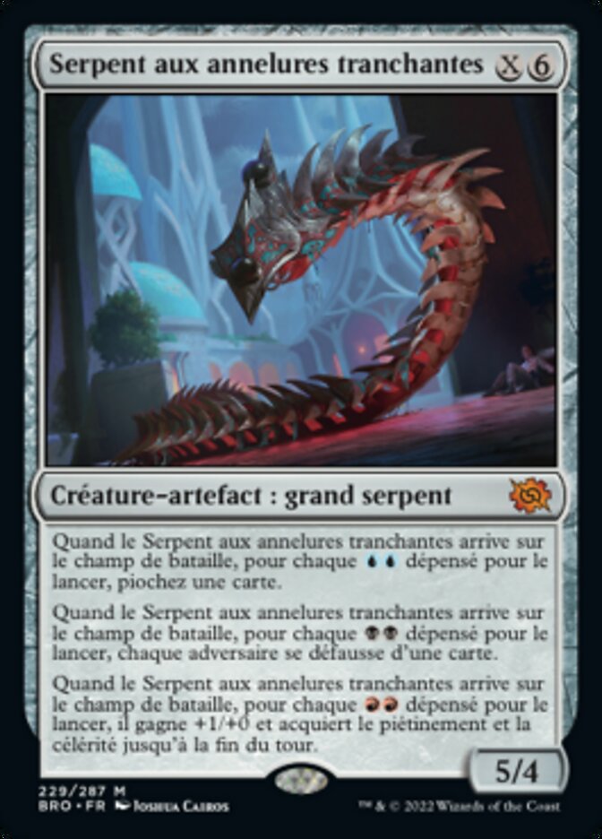 image Serpent aux annelures tranchantes