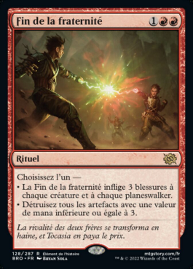 image Fin de la fraternité