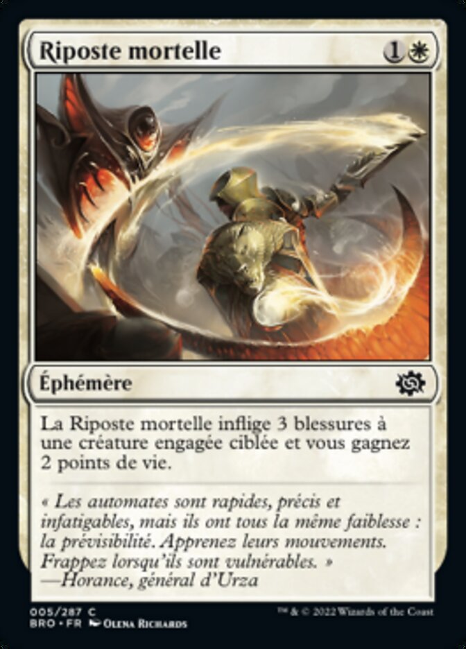 image Riposte mortelle