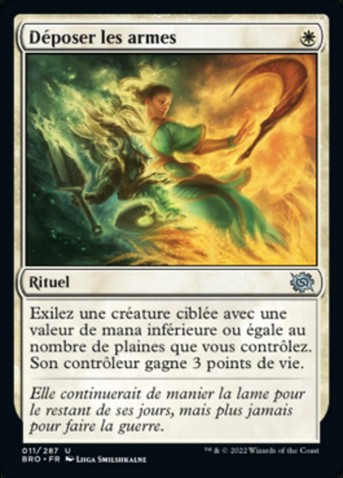 image Déposer les armes