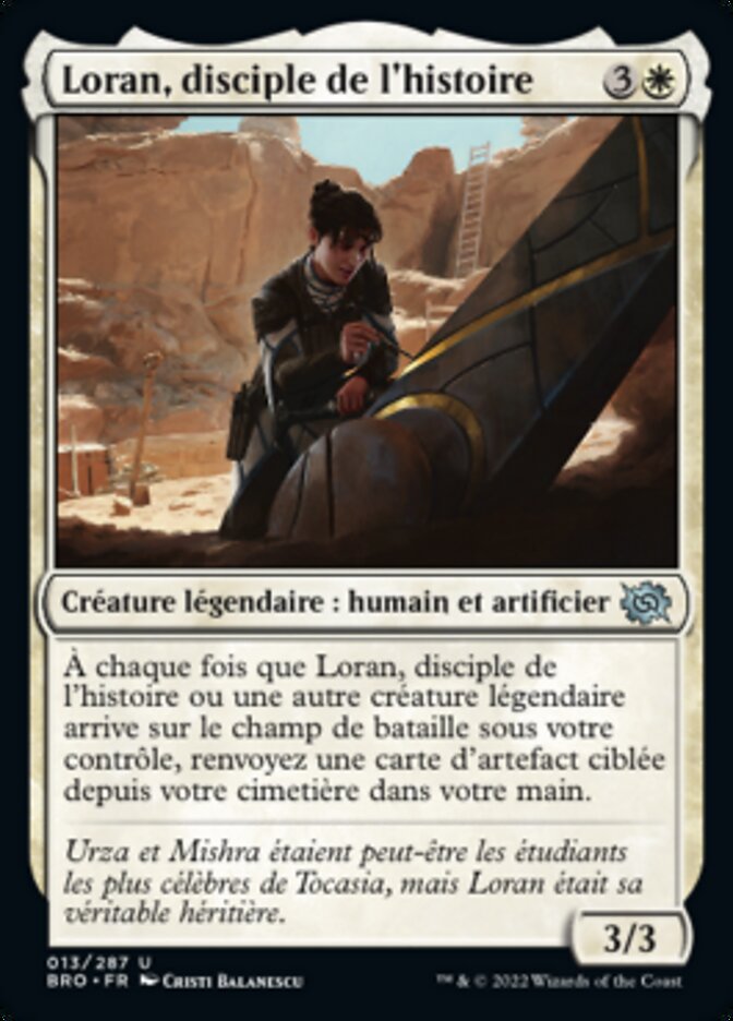 image Loran, disciple de l'histoire