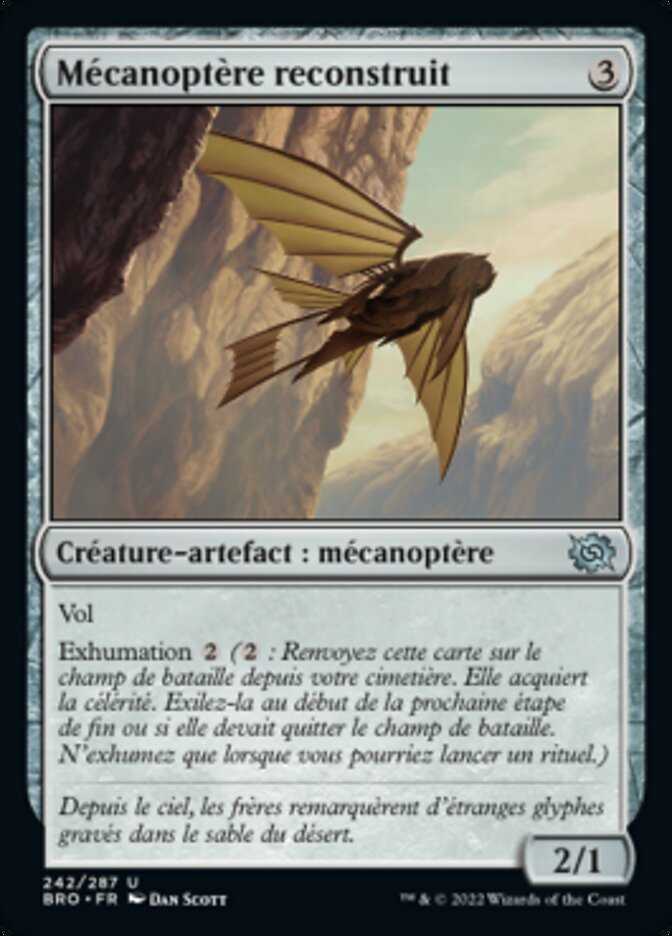image Mécanoptère reconstruit