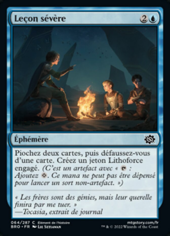 image Leçon sévère