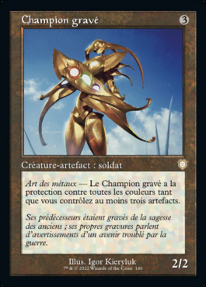 image Champion gravé
