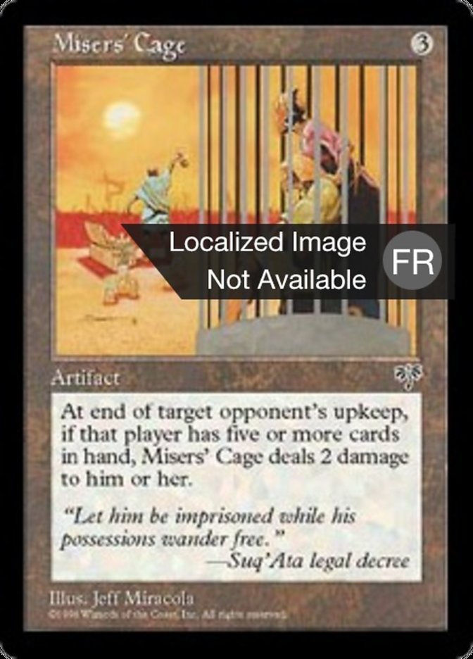 image Cage des avares
