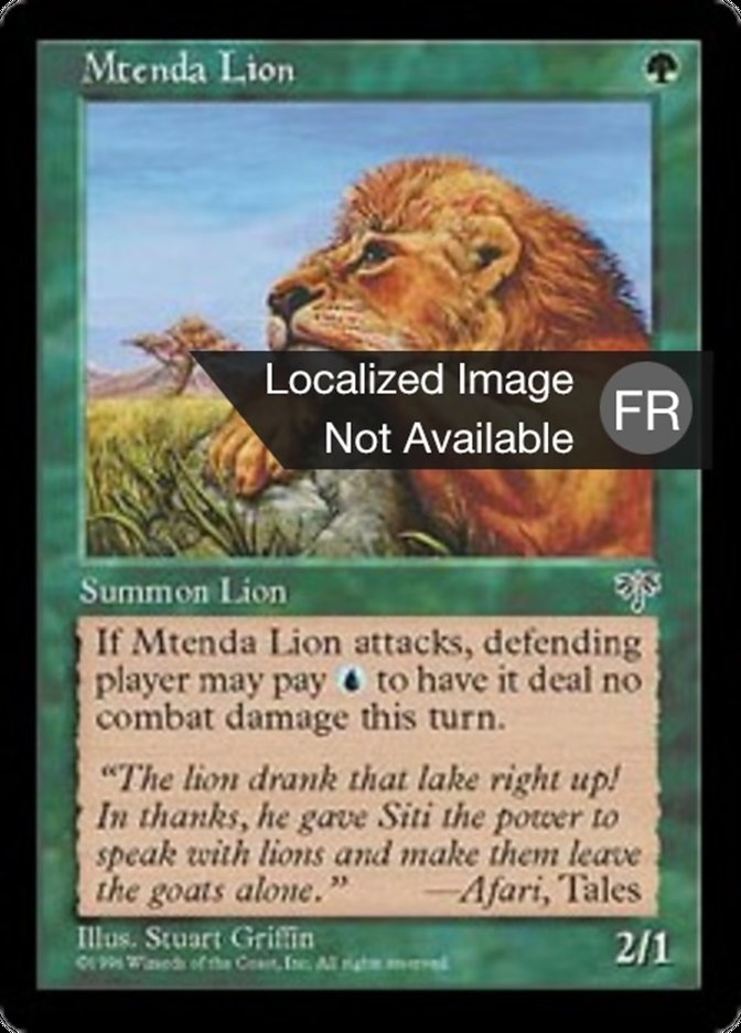 image Lion de la Mtenda