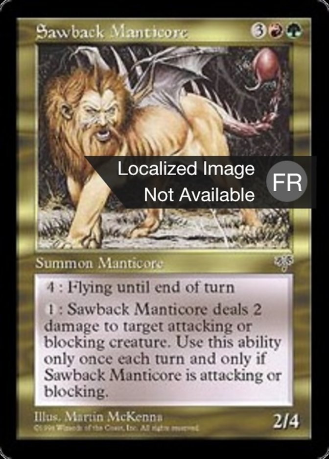 image Manticore au dos crènelé