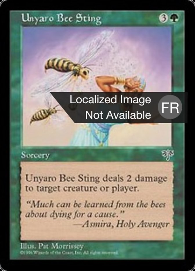 image Piqûre de l'abeille de l'Ounyaro